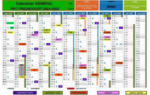 Calendrier PPCF 2024-25