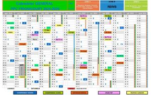 Calendrier PPCF 2024-25