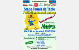 Stage de Perfectionnement JEUNES