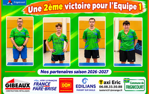 2ème victoire pour l'Equipe 1 . . .