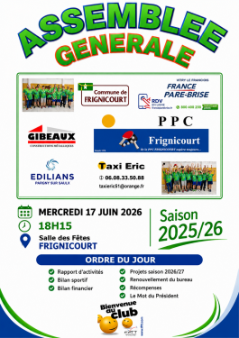 Assemblée Générale du Club . . .