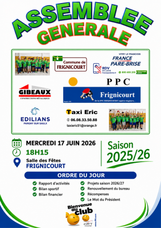 Assemblée Générale du Club . . .