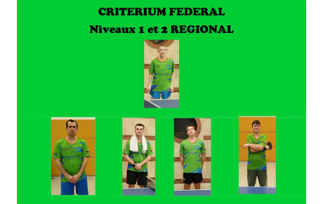 CRITÉRIUM FÉDÉRAL Tour 3 . . .