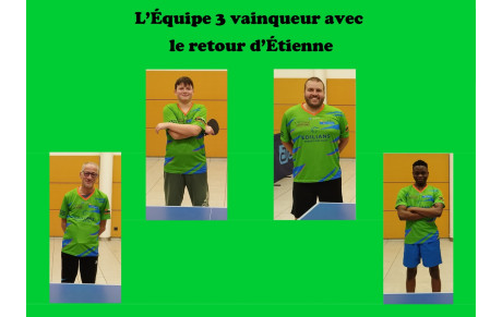 1 Victoire, 1 Nul et 1 Défaite . . .